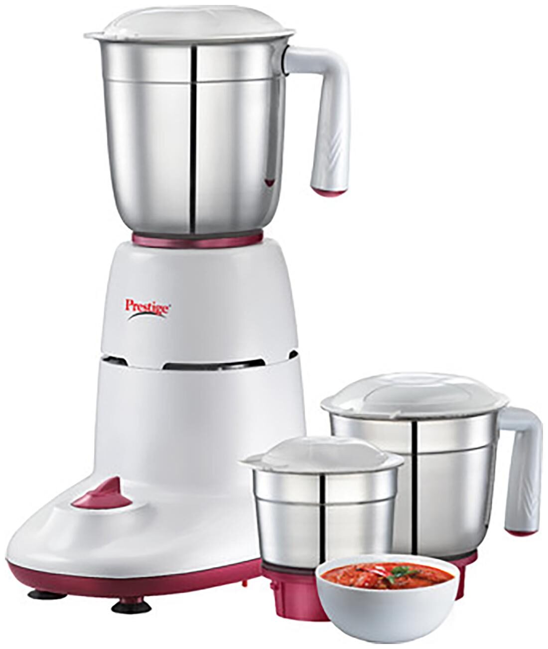 

Prestige HERO 550 550 W Mixer Grinder ( White Pink 3 Jars )