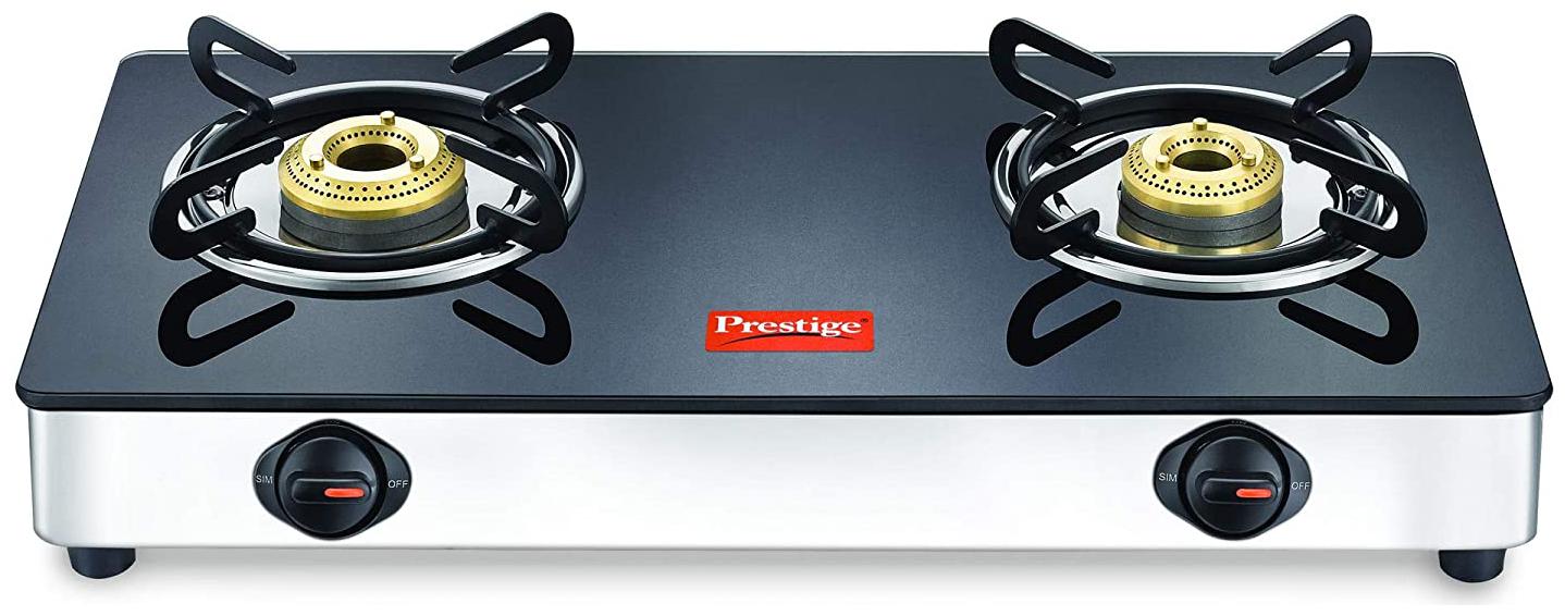 

Prestige Magic 2 Burner Regular Black Gas Stove ISI Certified