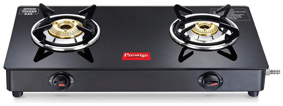 

Prestige Marvel Plus 2 Burner Automatic Regular Black Gas Stove