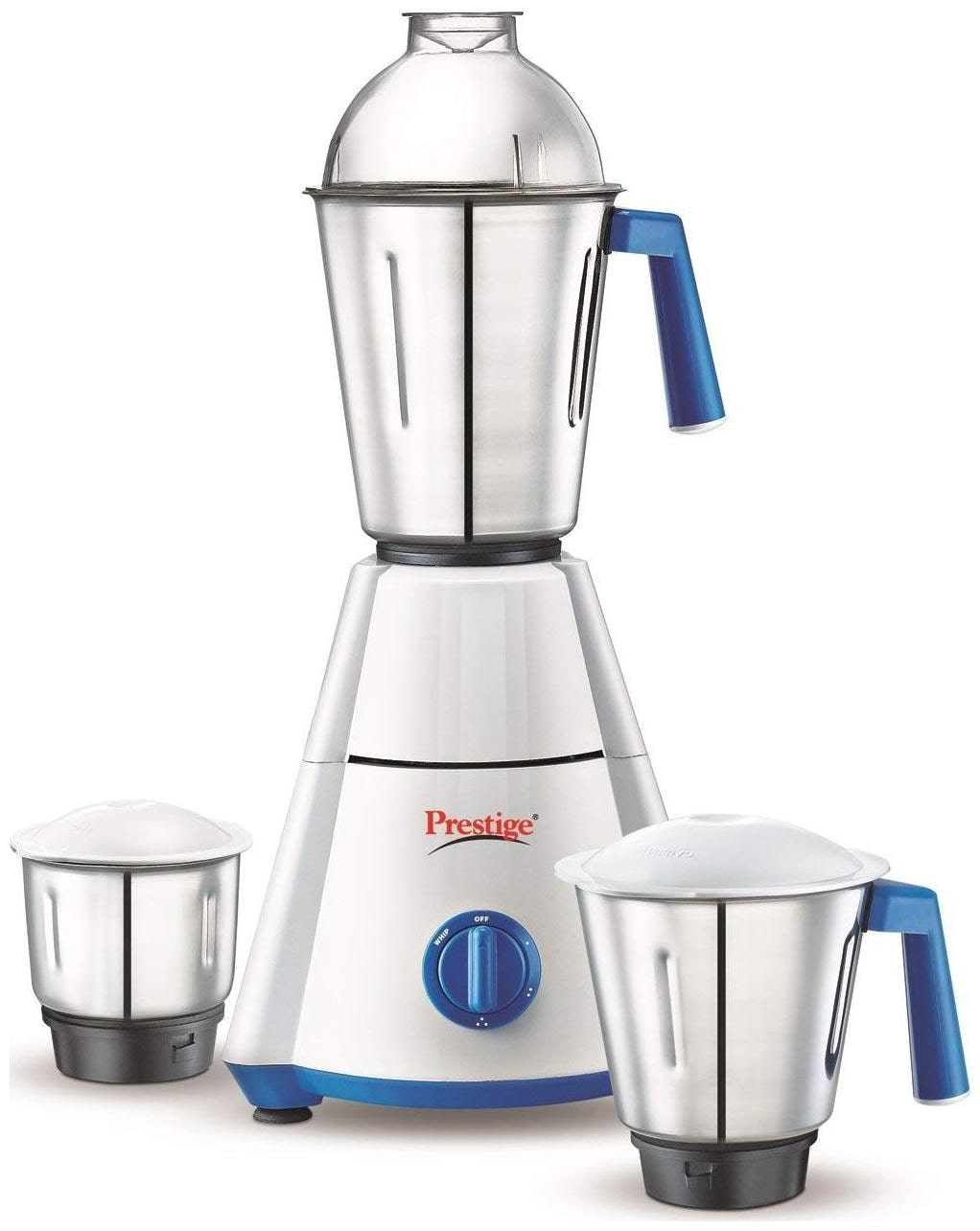 

Prestige NAKSHATRA 550 W Mixer Grinder ( White Blue 3 Jars )