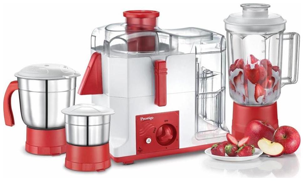 

Prestige PLATINA JMG 550 W Mixer Grinder ( Red 3 Jars )