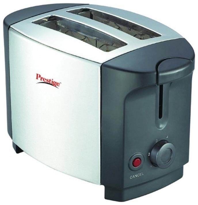 

Prestige PPTSKS 2 2 Slices Pop-Up Toaster - Silver Black