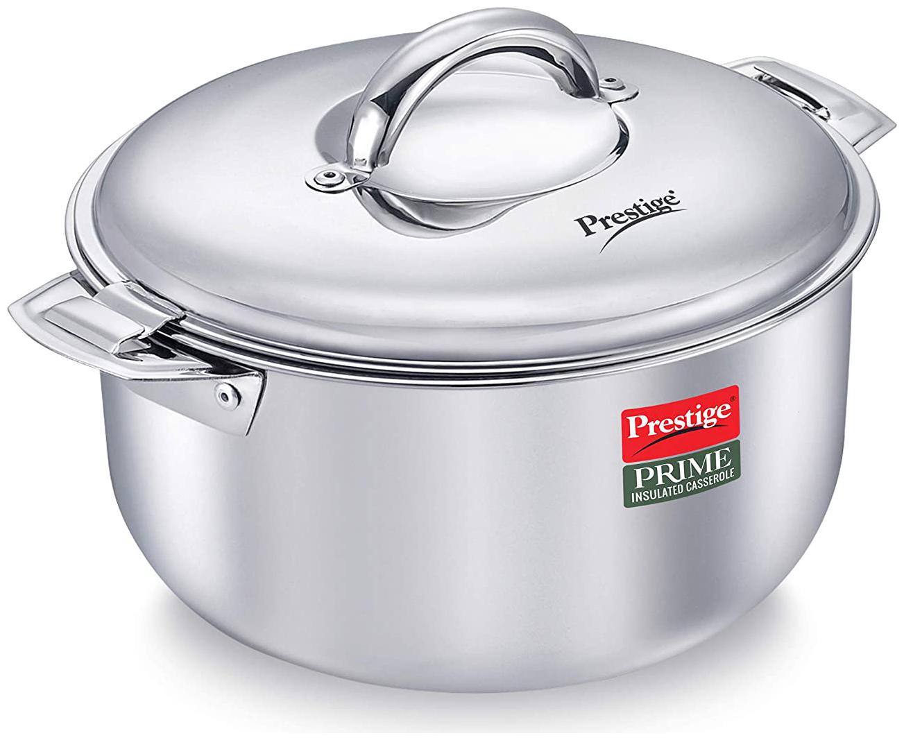 

Prestige Prime Stainless Steel Insulated Casserole 2 L