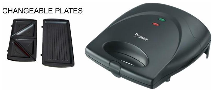 

Prestige PSMCB GRILL 2 Slices Sandwich Maker - Black