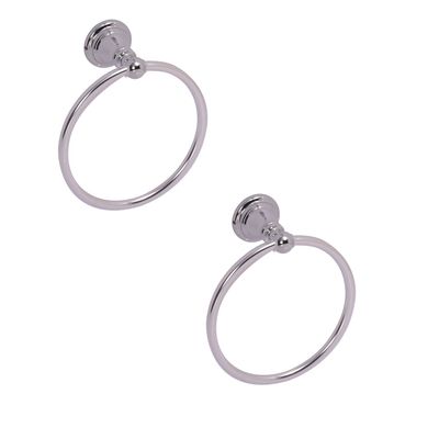 

Prestige (Round Shape SS) Bathroom and Kithchen chrome Towel Holder- Pack of 2