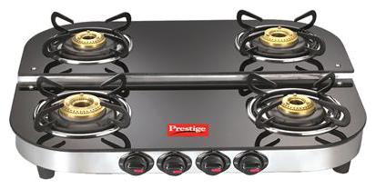 

Prestige DGT 4 Burner Automatic Regular Black Gas Stove