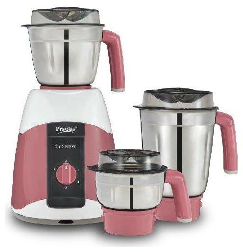 

Prestige STYLO 550 V2 550 W Juicer Mixer Grinder ( Pink 3 Jars )