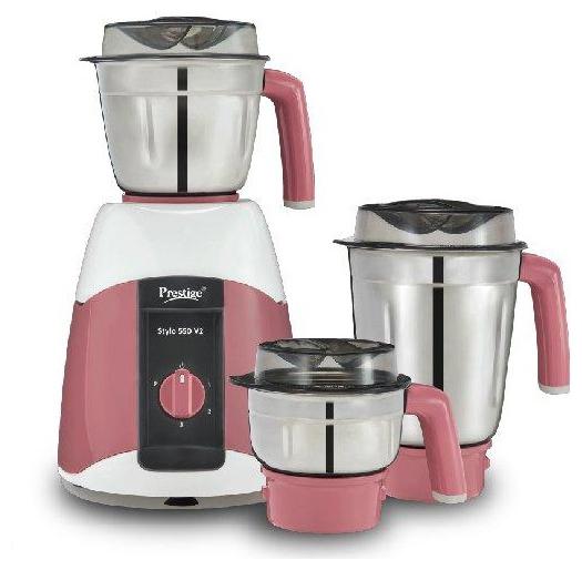 

Prestige STYLO 550 V2 550 W Juicer Mixer Grinder ( Pink 3 Jars )