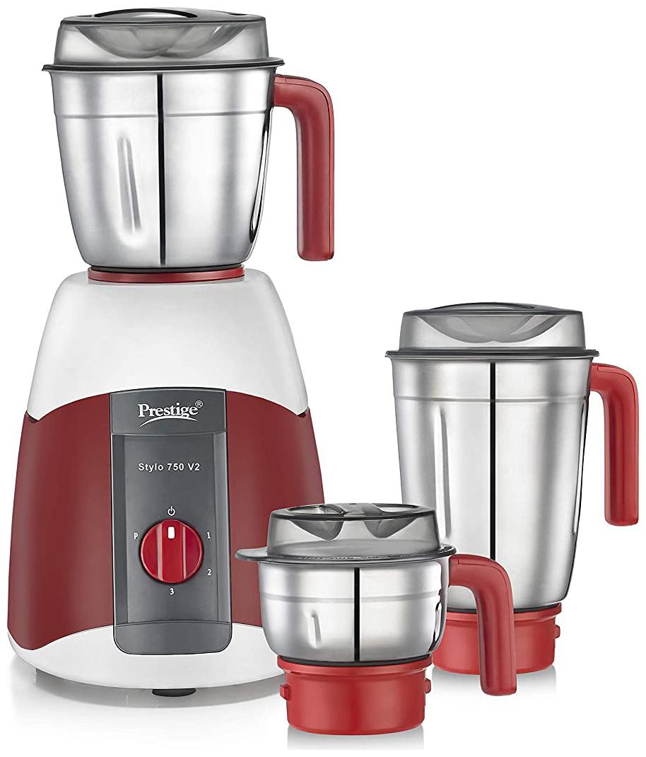 

Prestige STYLO V2 750 W Juicer Mixer Grinder ( Maroon 3 Jars )