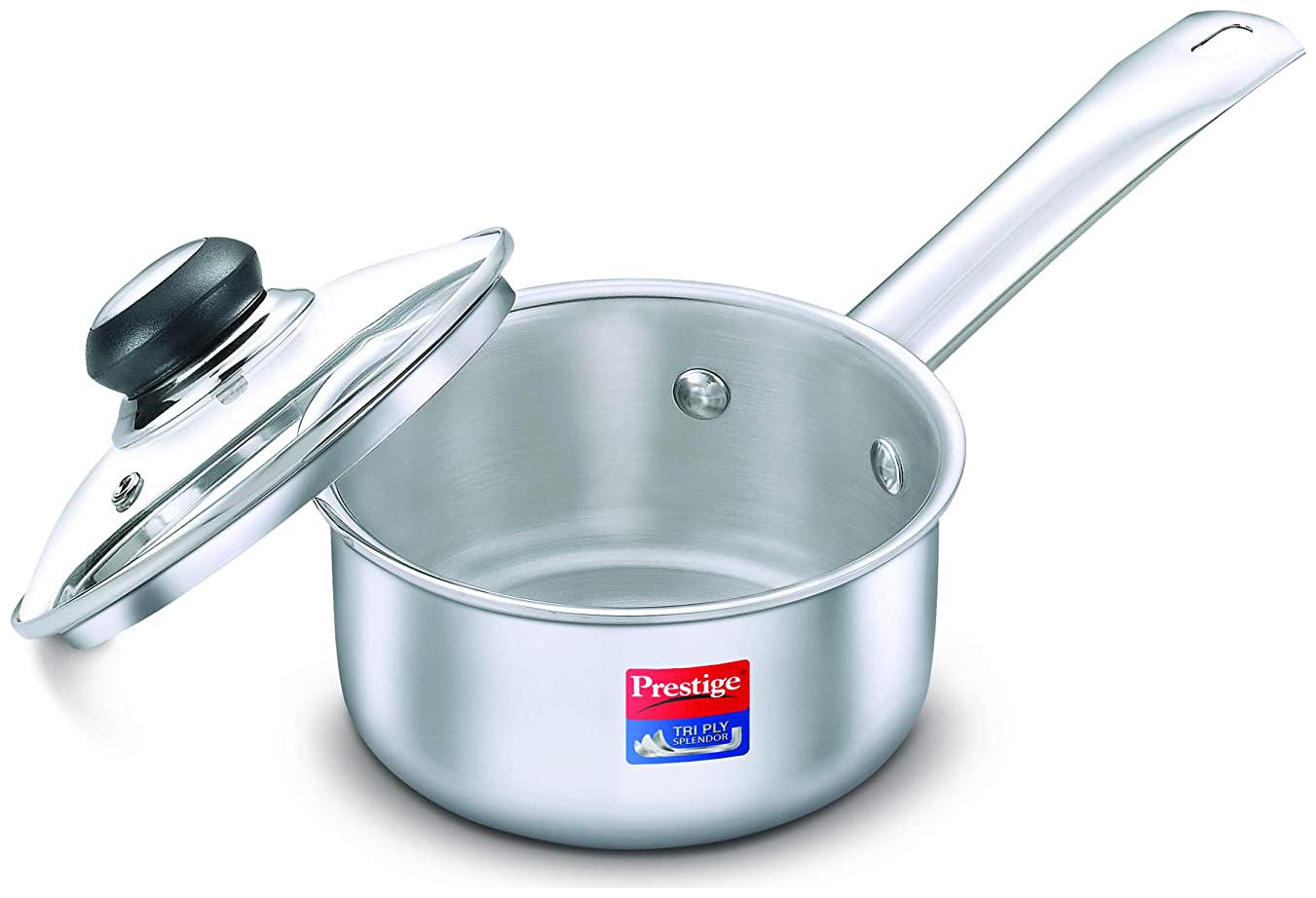 

Prestige Tri Ply Splendor Sauce Pan With Lid 140mm