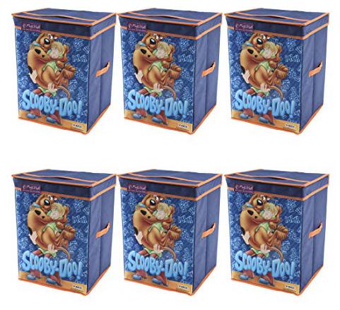 

PrettyKrafts Scooby-Doo Big Toys Organizer Storage Box with Top Lid for Kids (Blue) - Set of 6 Pieces (L)