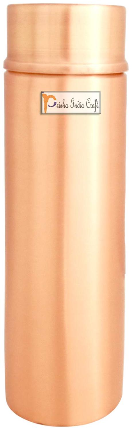 

Prisha India Craft Copper Brown Water Bottle ( 1050 ml Set of 1 )