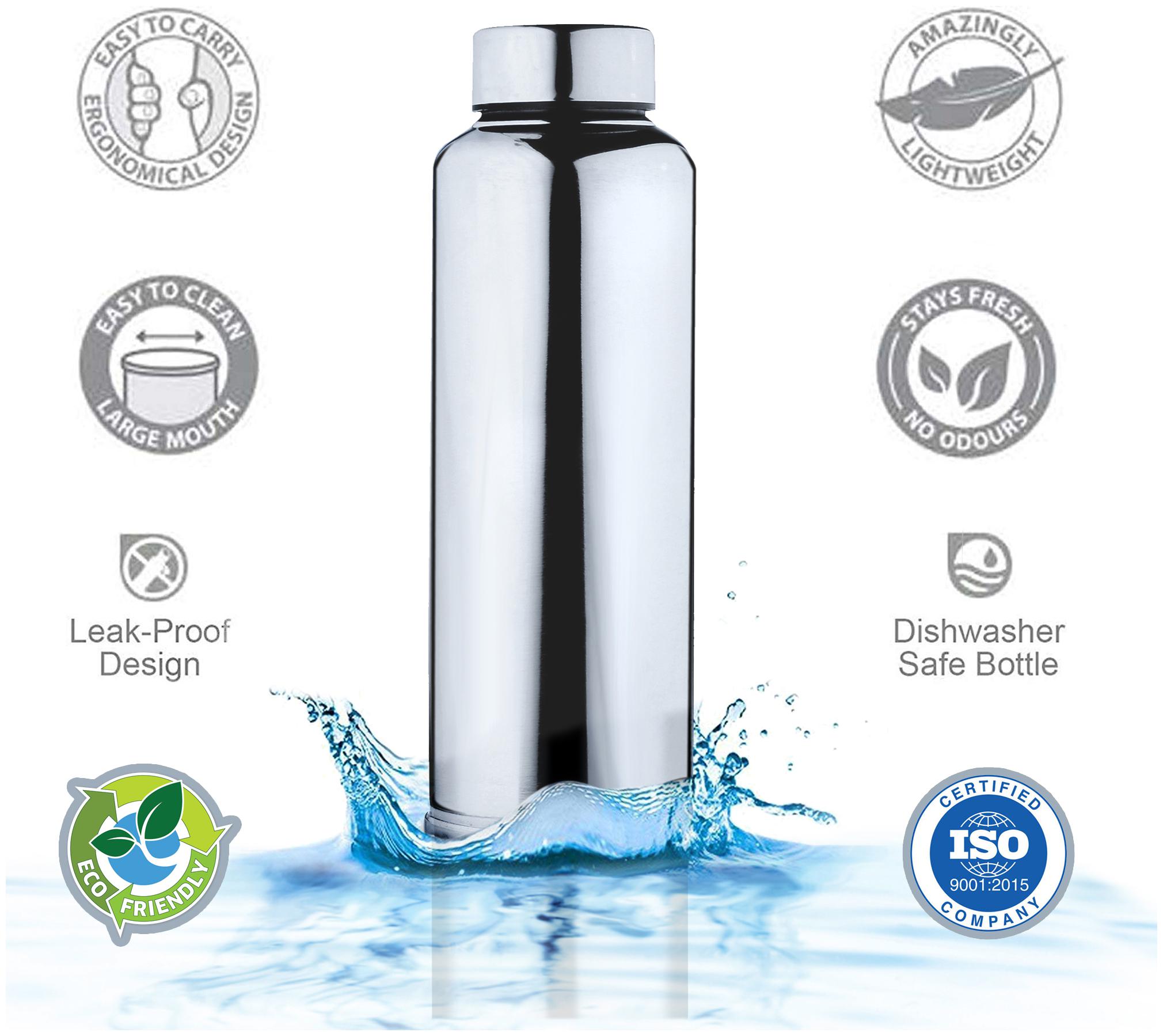 

PRIYAJ Stainless Steel Silver Water Bottle ( 700 ml Set of 1 )
