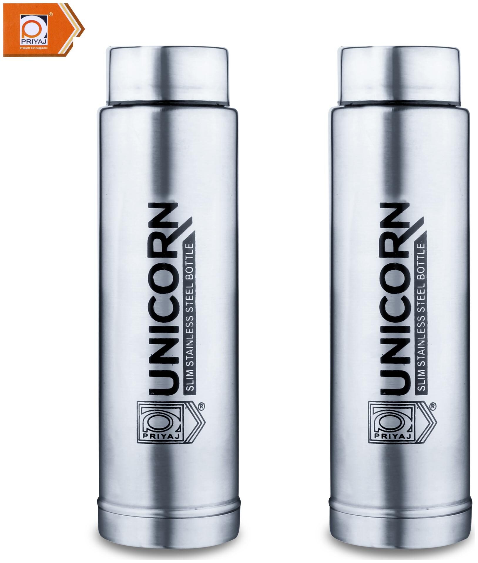 

PRIYAJ Stainless Steel Silver Water Bottle ( 300 ml Set of 2 )