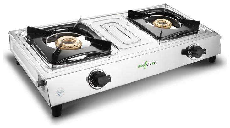 

Profusion PSGB001 2 Burner Regular Silver Gas Stove ISI Certified