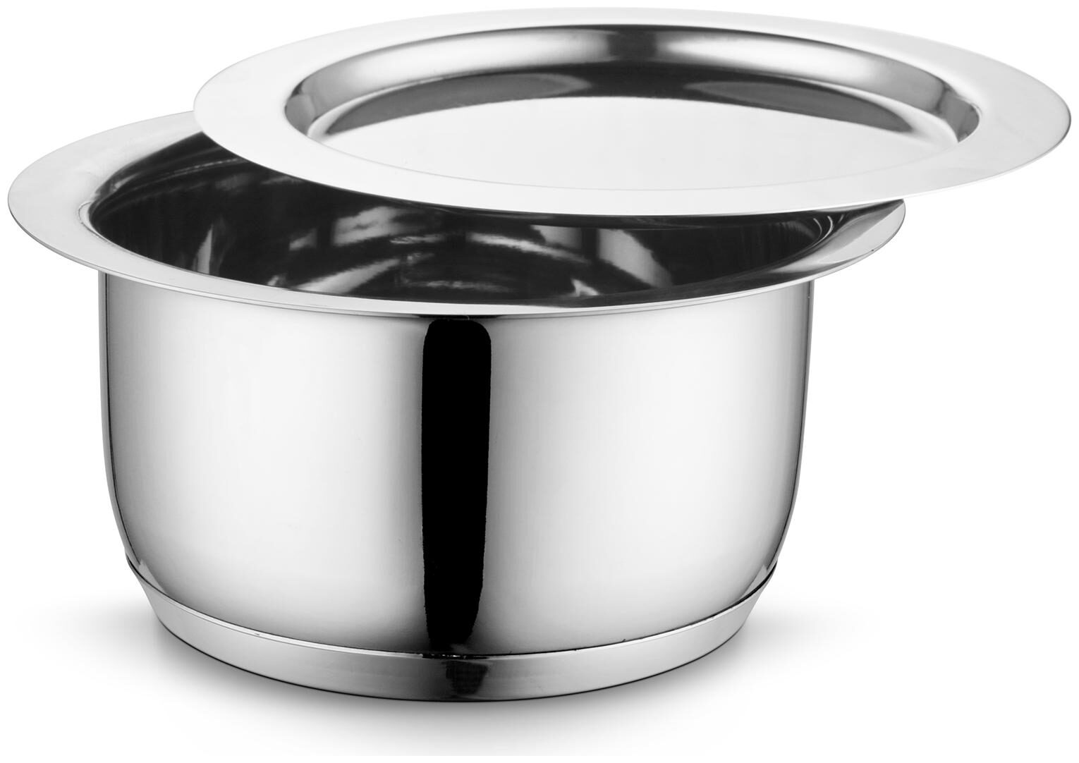 

Profusion Stainless Steel Induction Base Tope patila bhagona with stainless steel lid- (Silver 1 PC- Capacity- 5 2 Litre)