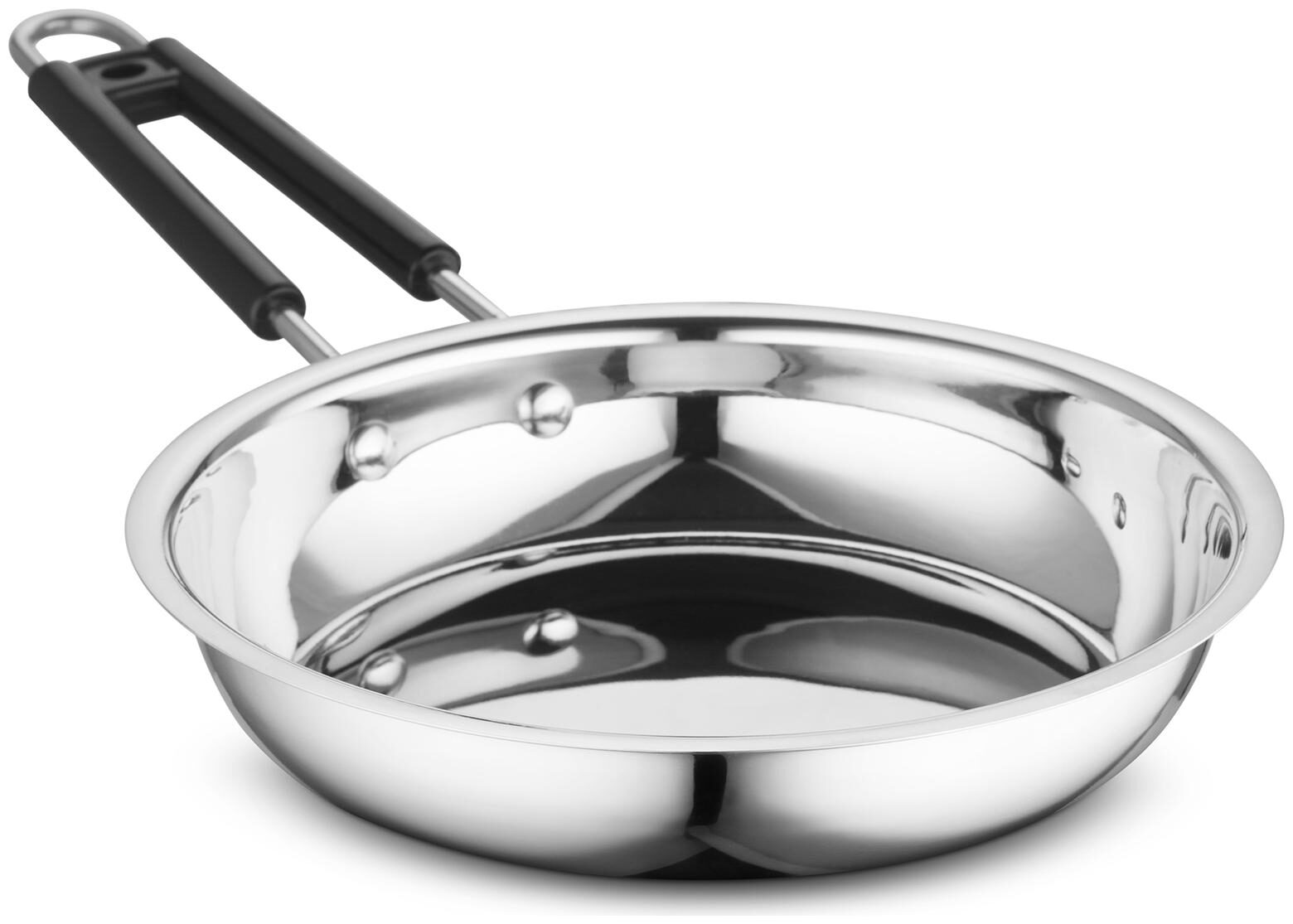 

Profusion Stainless Steel Fry Pan- (Silver 1 PC- Capacity- 1 2 Litre)