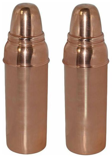 

PLAYNET Copper Brown Water Bottle ( 850 ml Set of 2 )