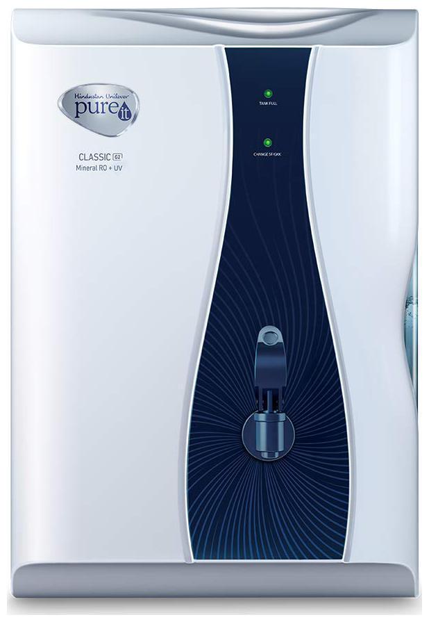 pureit classic g2 mineral ro uv water purifier