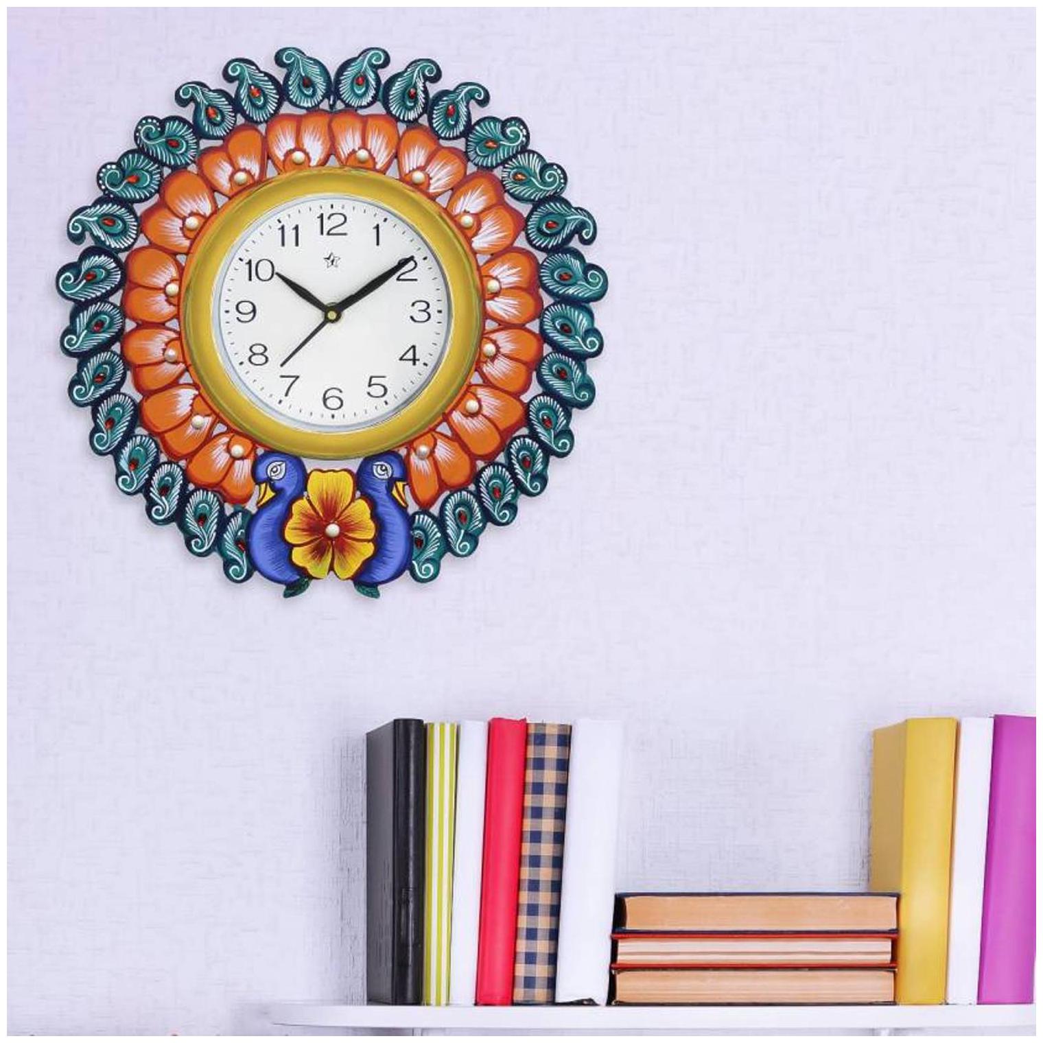 

PURUSHOTTAM KABIR ART Wood Analog Wall clock ( Set of 1 )