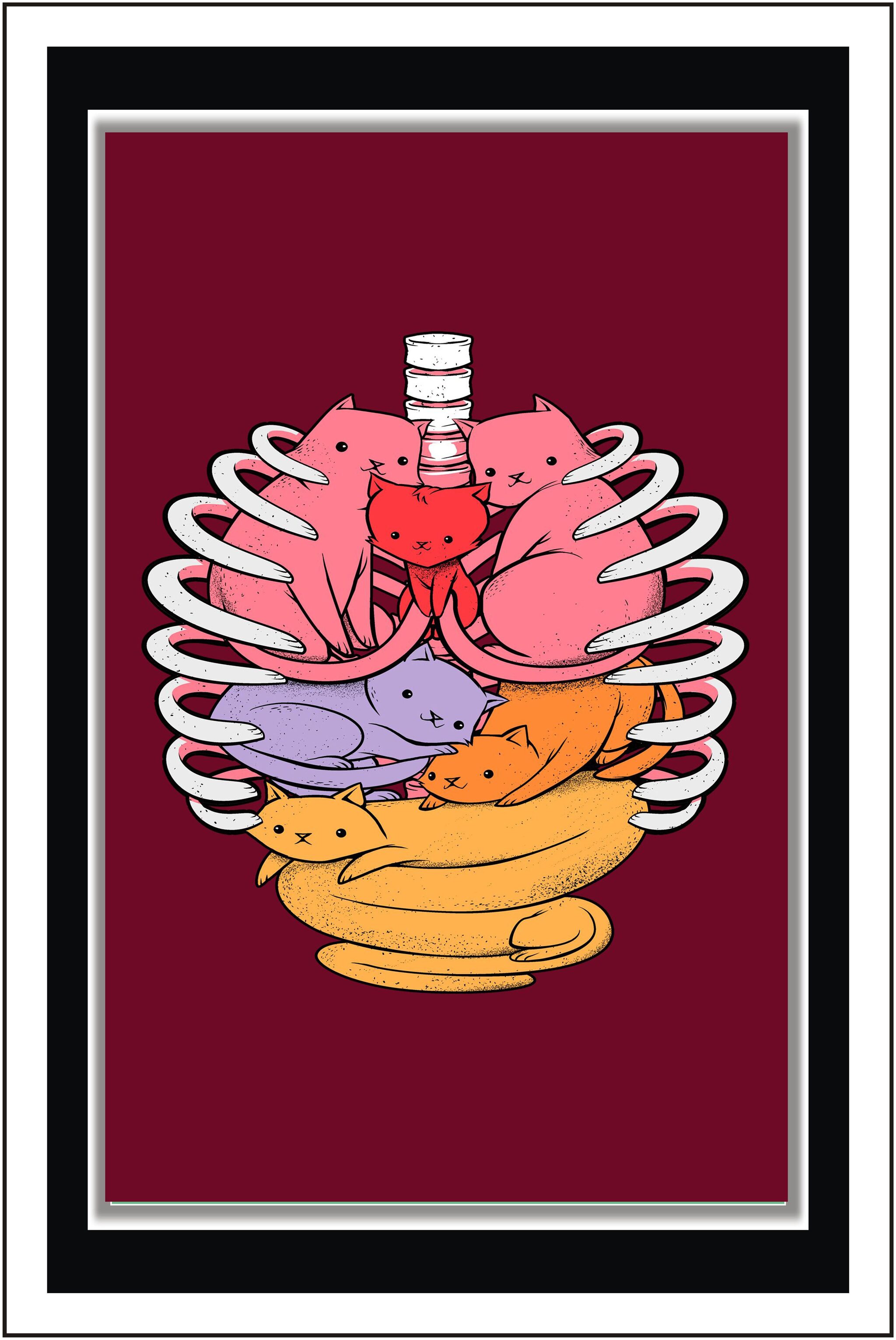 

Purvani Anatomicat - Paper Poster Wall Sticker Print Decor Print