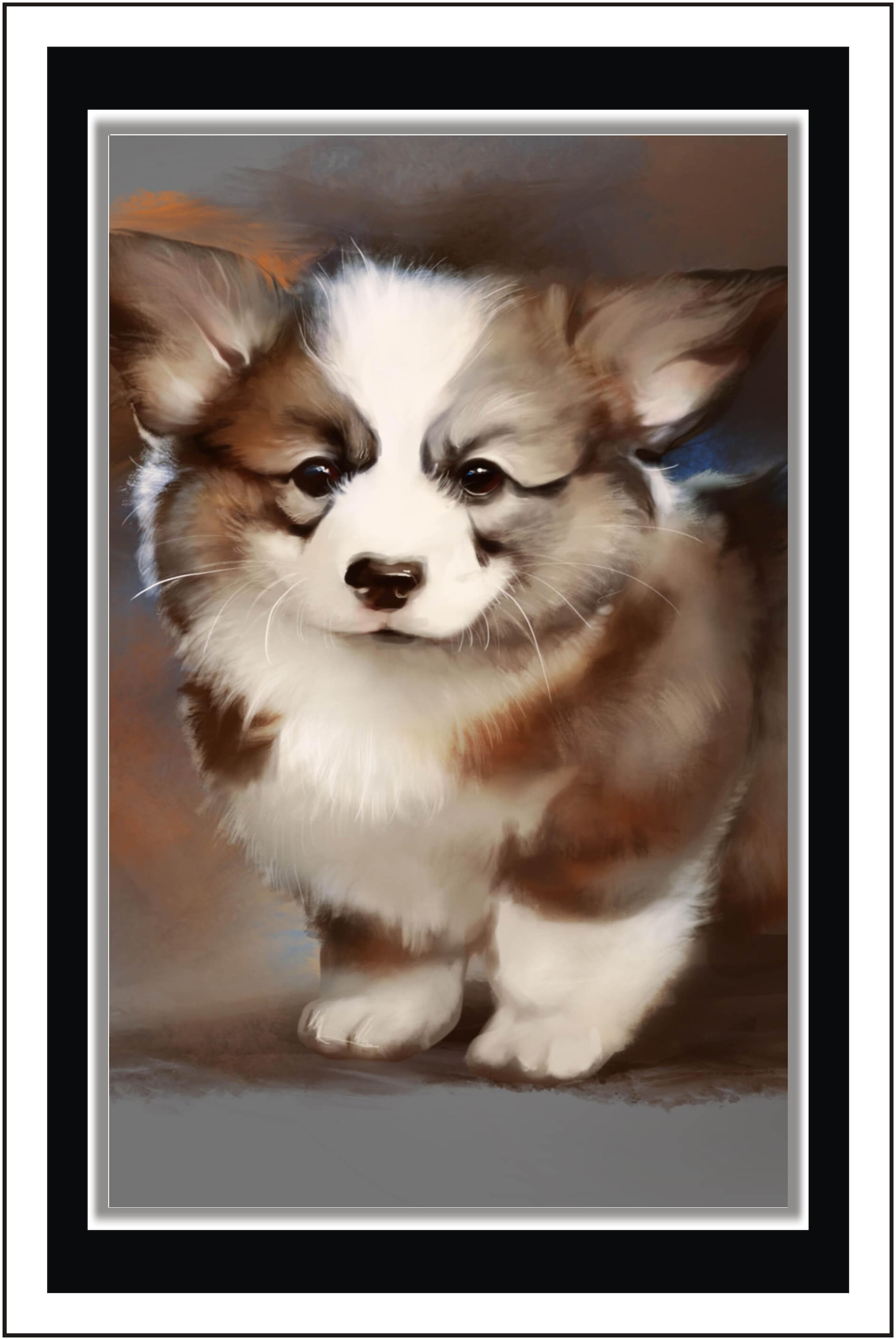 

Purvani Corgi puppy - Paper Poster Wall Sticker Print Decor Print