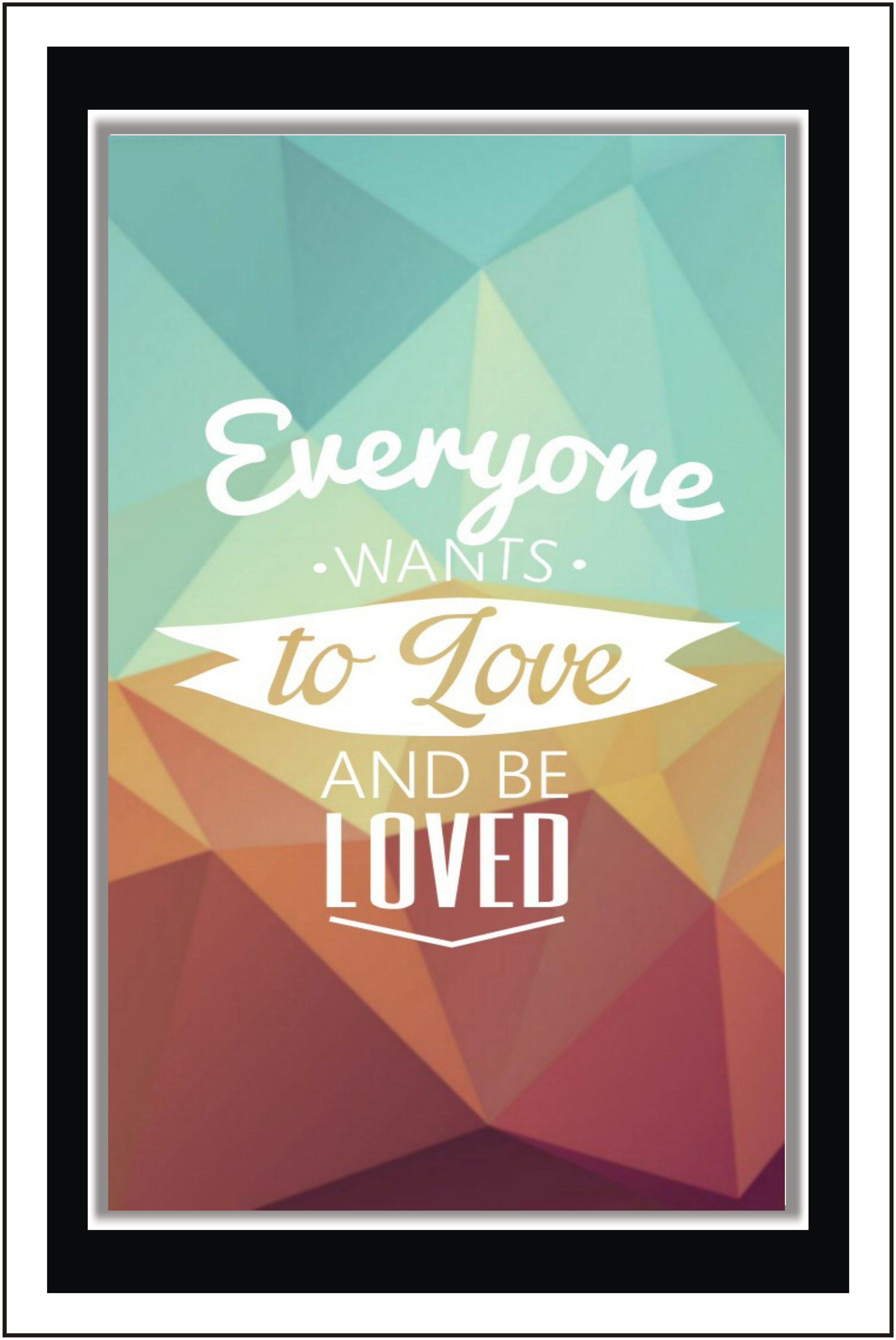 

Purvani Everyone wants love - Paper Poster Wall Sticker Print Decor Print