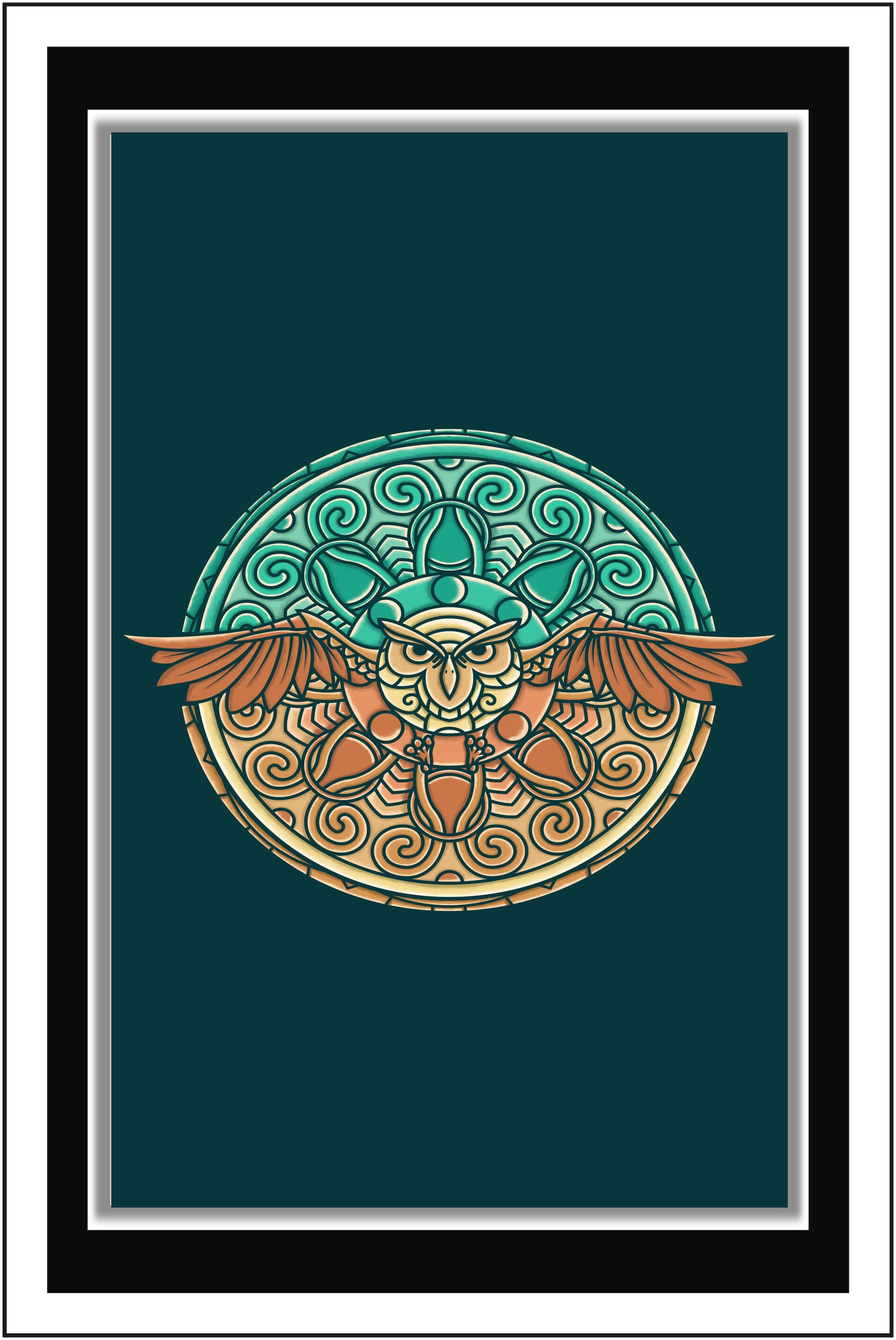 

Purvani Mandala owl - Paper Poster Wall Sticker Print Decor Print