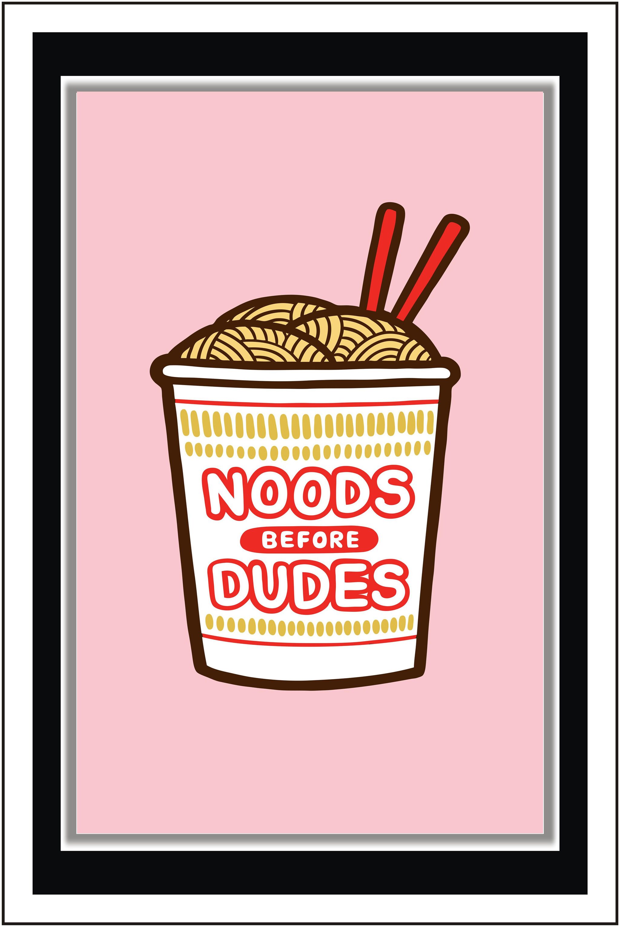 

Purvani Noods Before Dudes o ink - Paper Poster Wall Sticker Print Decor Print