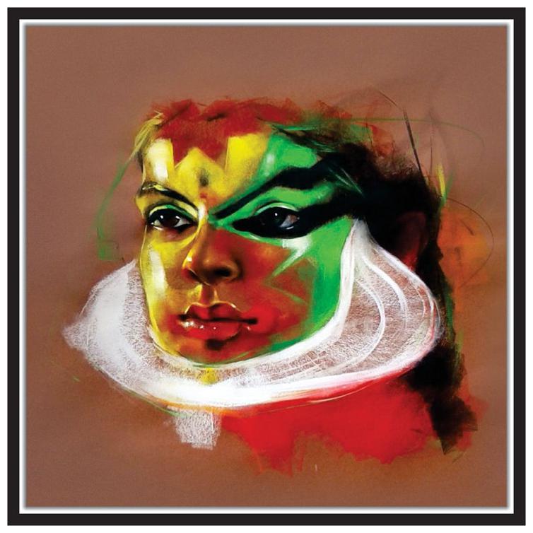 

Purvani Paper Poster Wall Sticker Print Decor Print Bharatnatyam Artist Face
