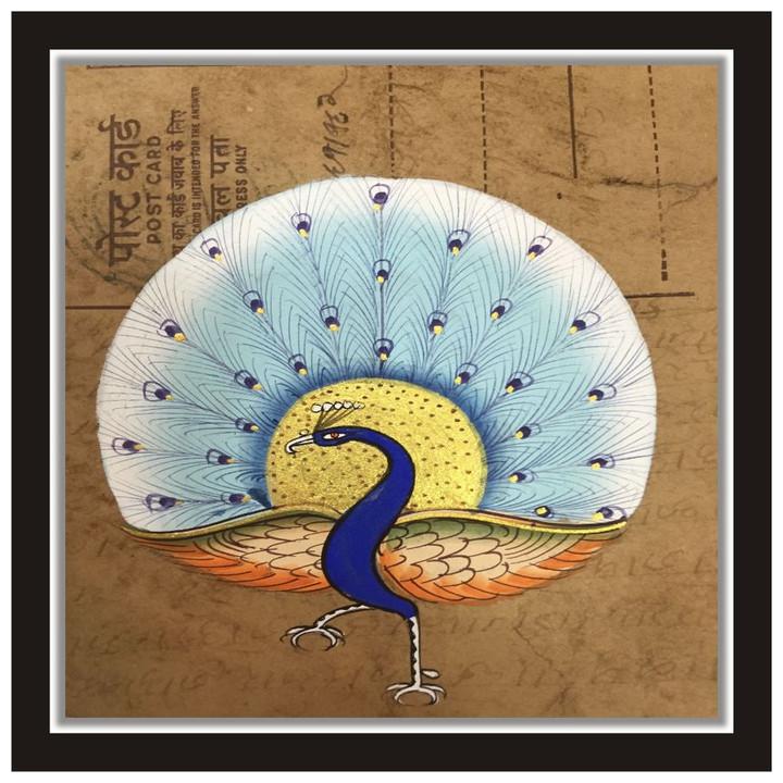 

Purvani Paper Poster Wall Sticker Print Decor Print Peacock Wall Sticker Print Paper