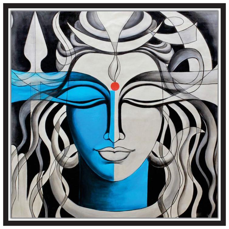 

Purvani Paper Poster Wall Sticker Print Decor Print Of Lord Shiva