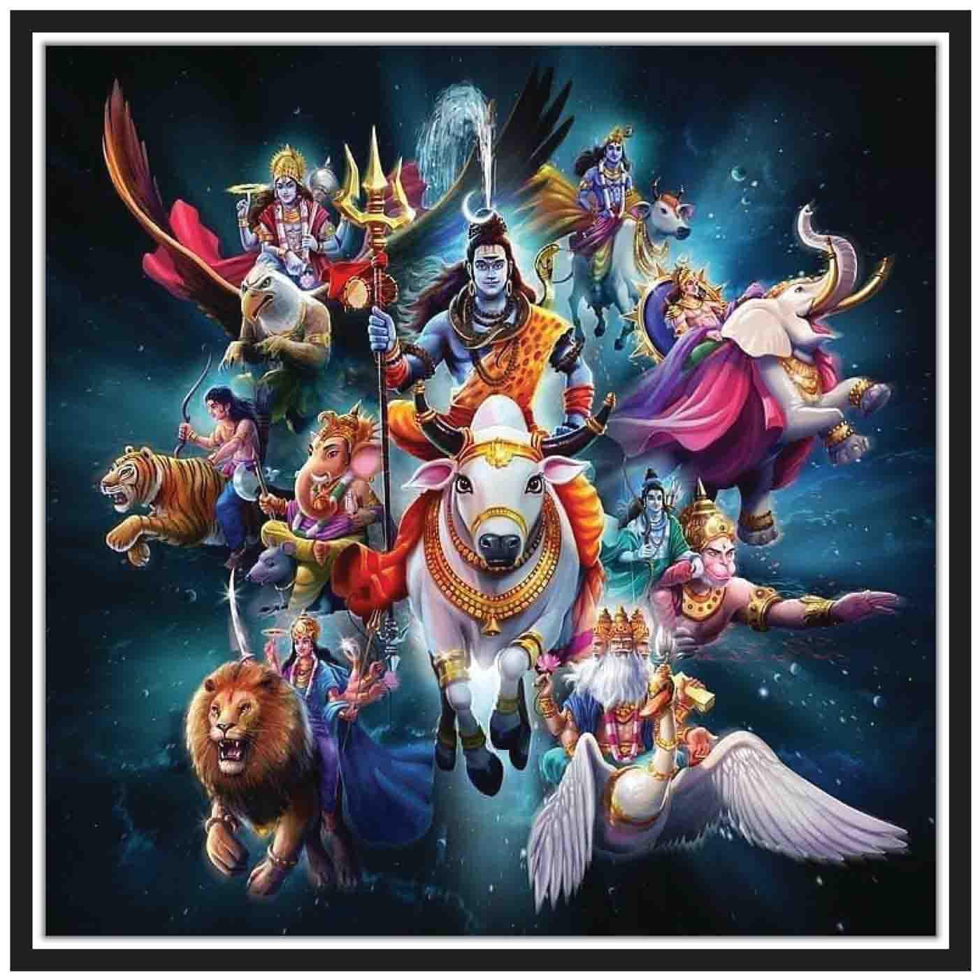 

Purvani Poster Painting Style-SPIRITUAL PAINTING Wall Decor-Art Reprint Unframed (rolled) 12x12 inch