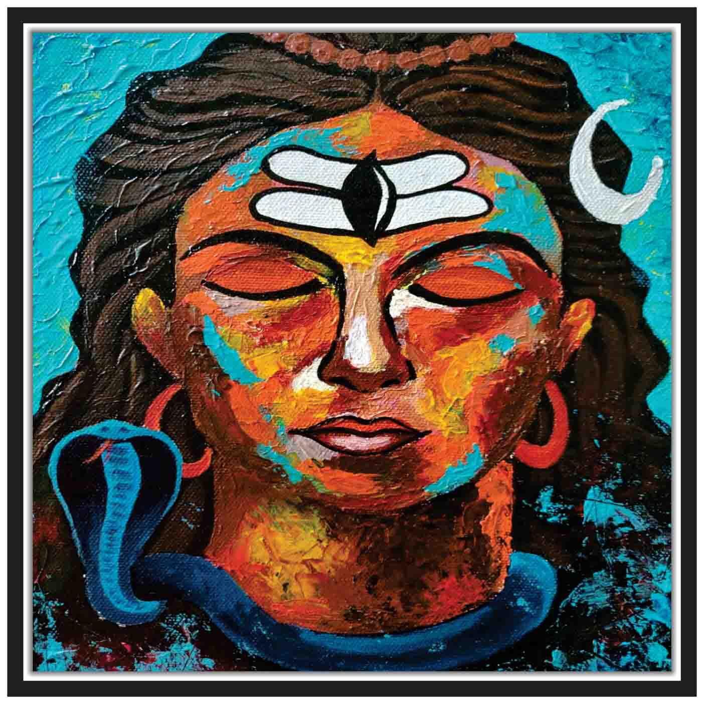 

Purvani Poster Painting Style-SPIRITUAL PAINTING Wall Decor-Art Reprint Unframed (rolled) 12x12 inch
