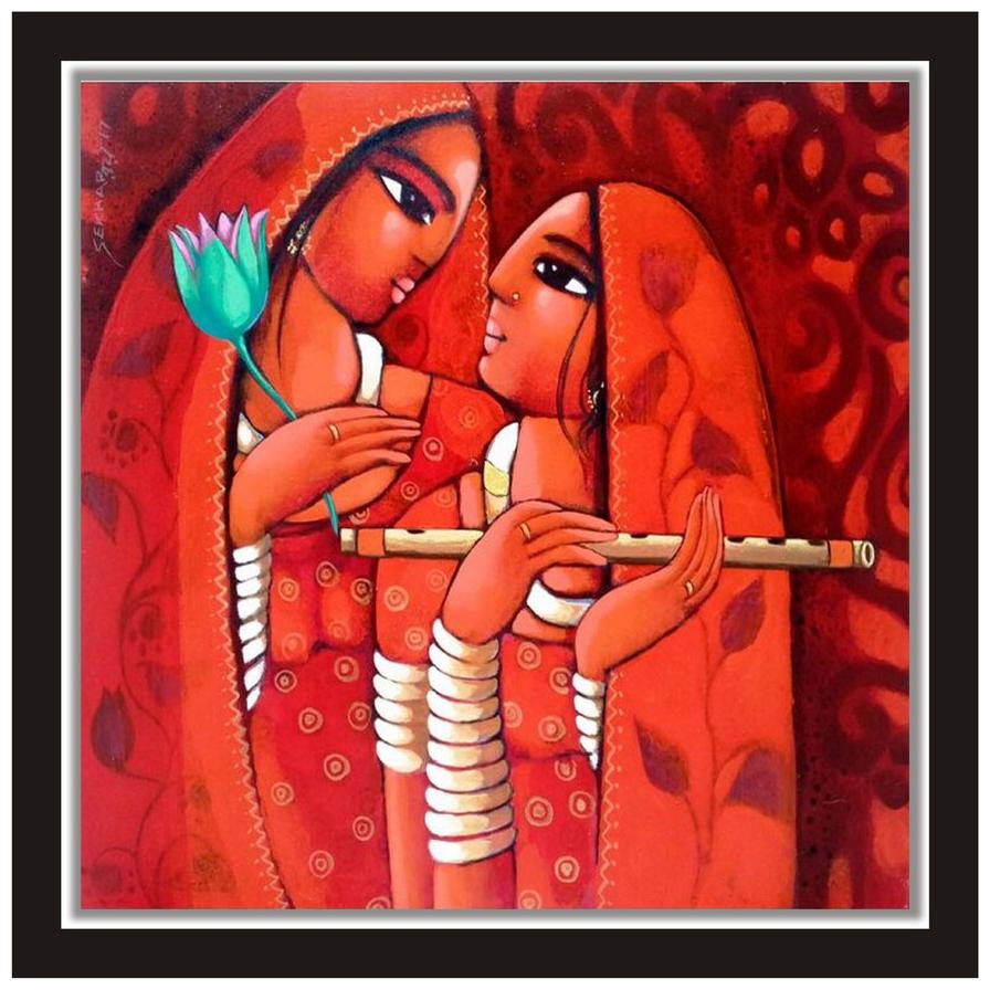 

Purvani Unframed (Rolled) Wall Art Poster Sticker - 12x12 inches