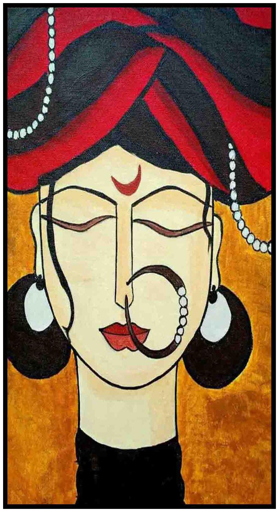 

Purvani Wall Art Printed on MDF with Hand Textured Lamination (7 x 4 inches)