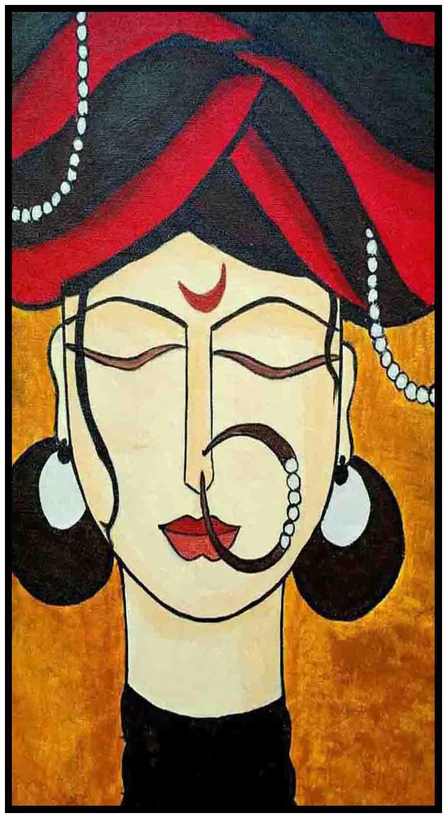 

Purvani Wall Art Printed on MDF with Hand Textured Lamination (7 x 4 inches)