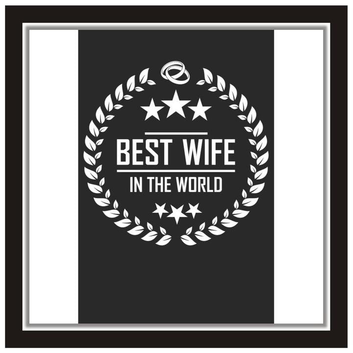 

Purvani Wife s Appreciation With Written Quote Gift For Wife Wall Sticker Print Paper Wall Decor Size -12 in x 12 in Black