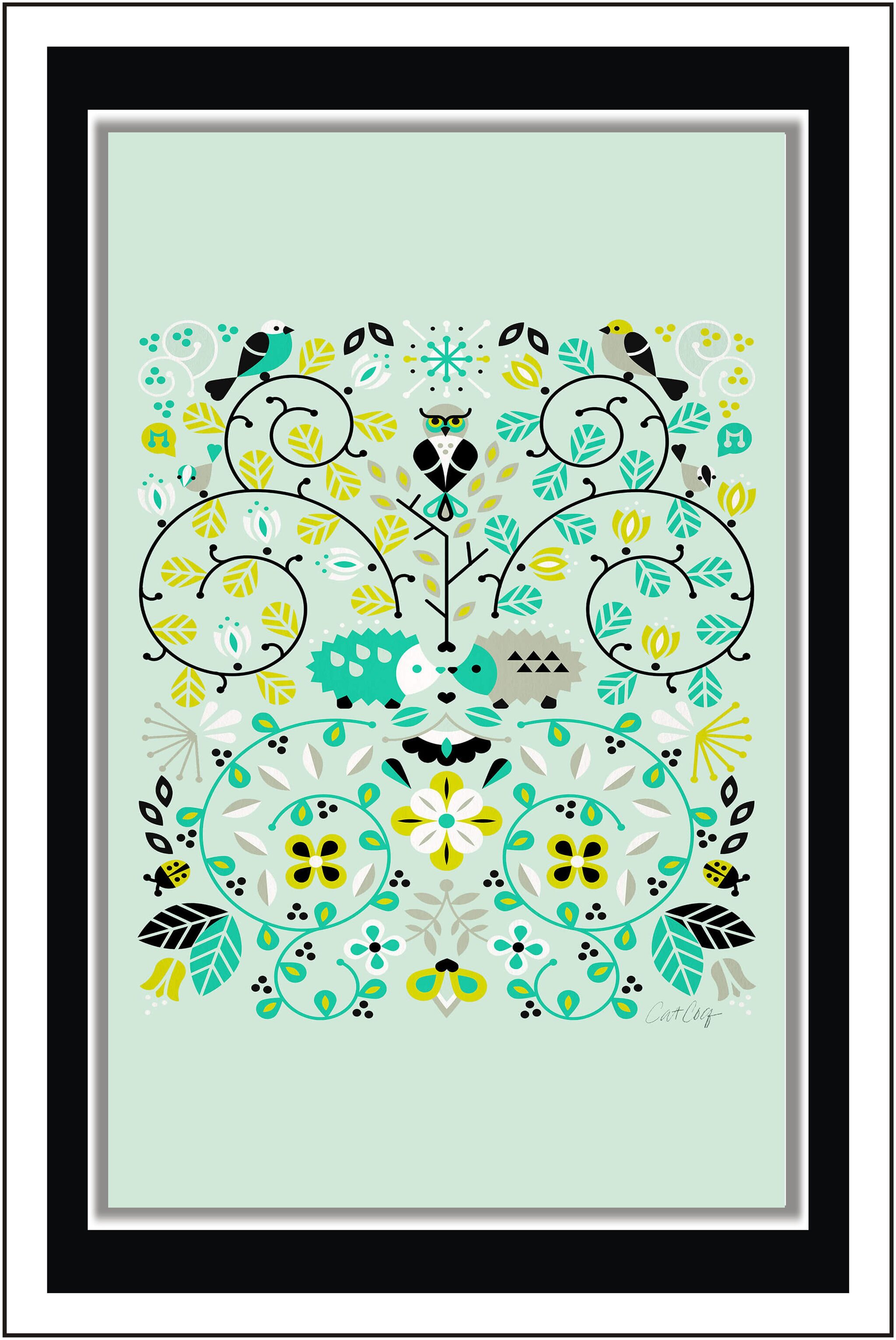 

PurvaniHedgehogs symmetry - Paper Poster Wall Sticker Print Decor Print