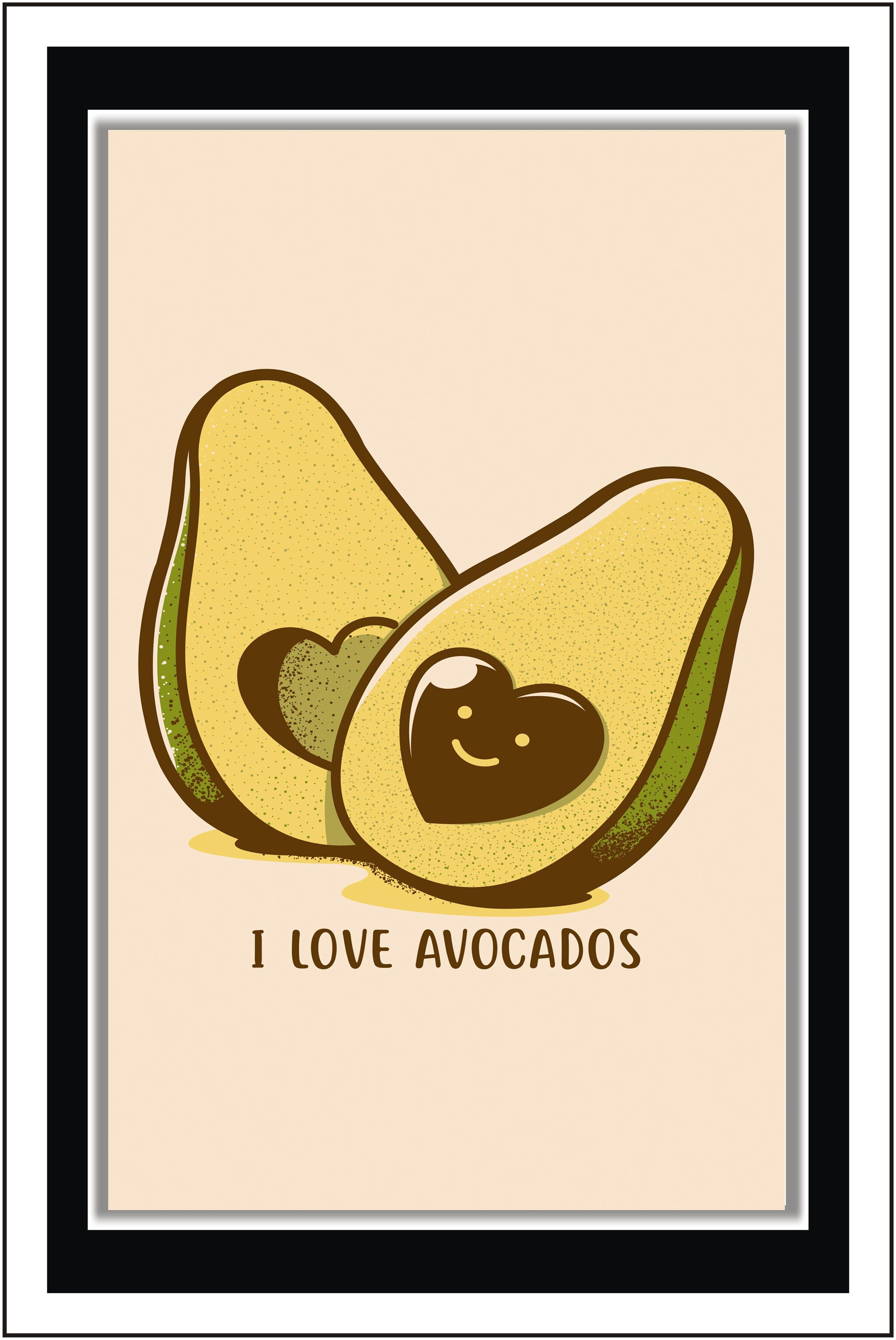

PurvaniI love avocado - Paper Poster Wall Sticker Print Decor Print