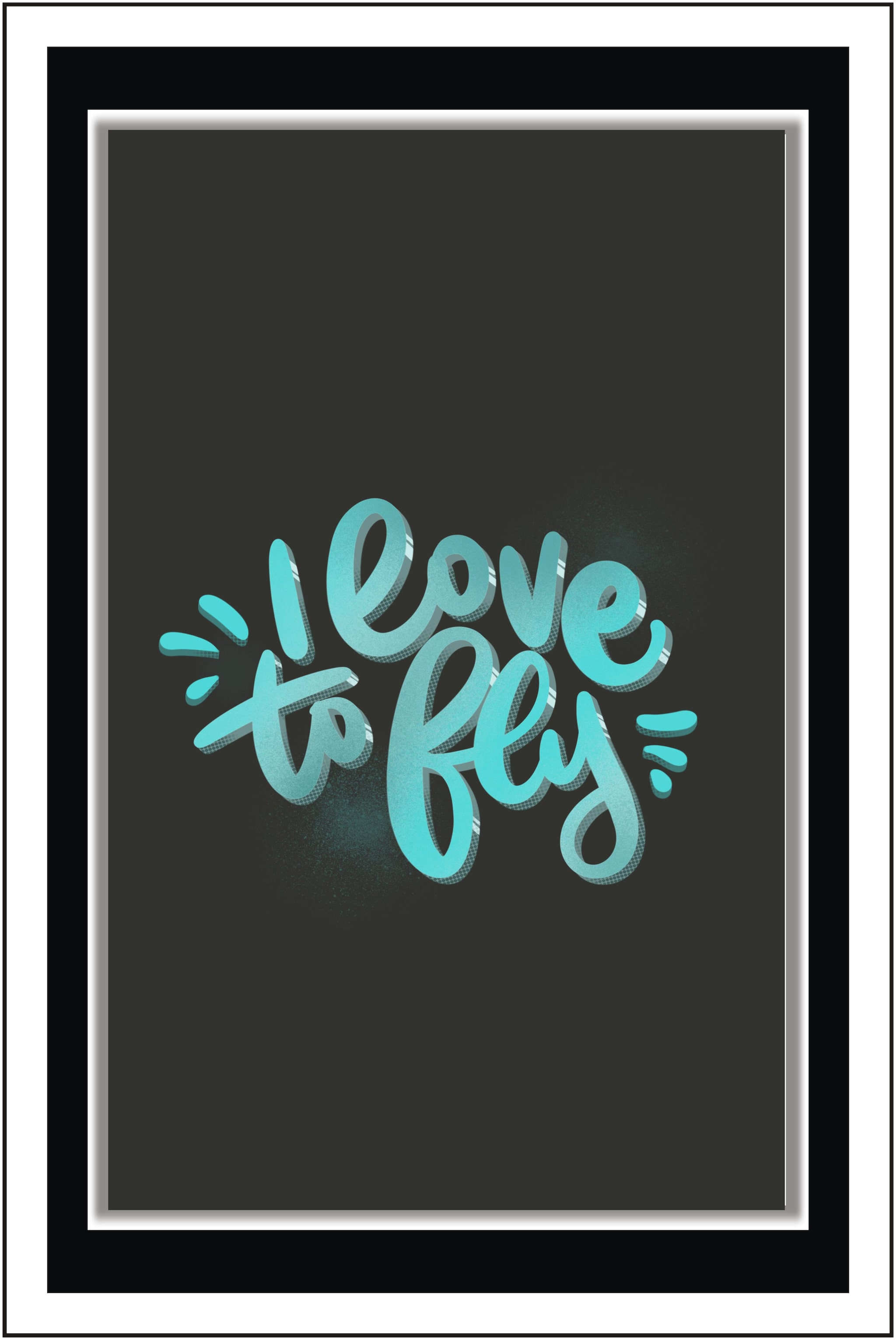 

PurvaniI love to fly - Paper Poster Wall Sticker Print Decor Print