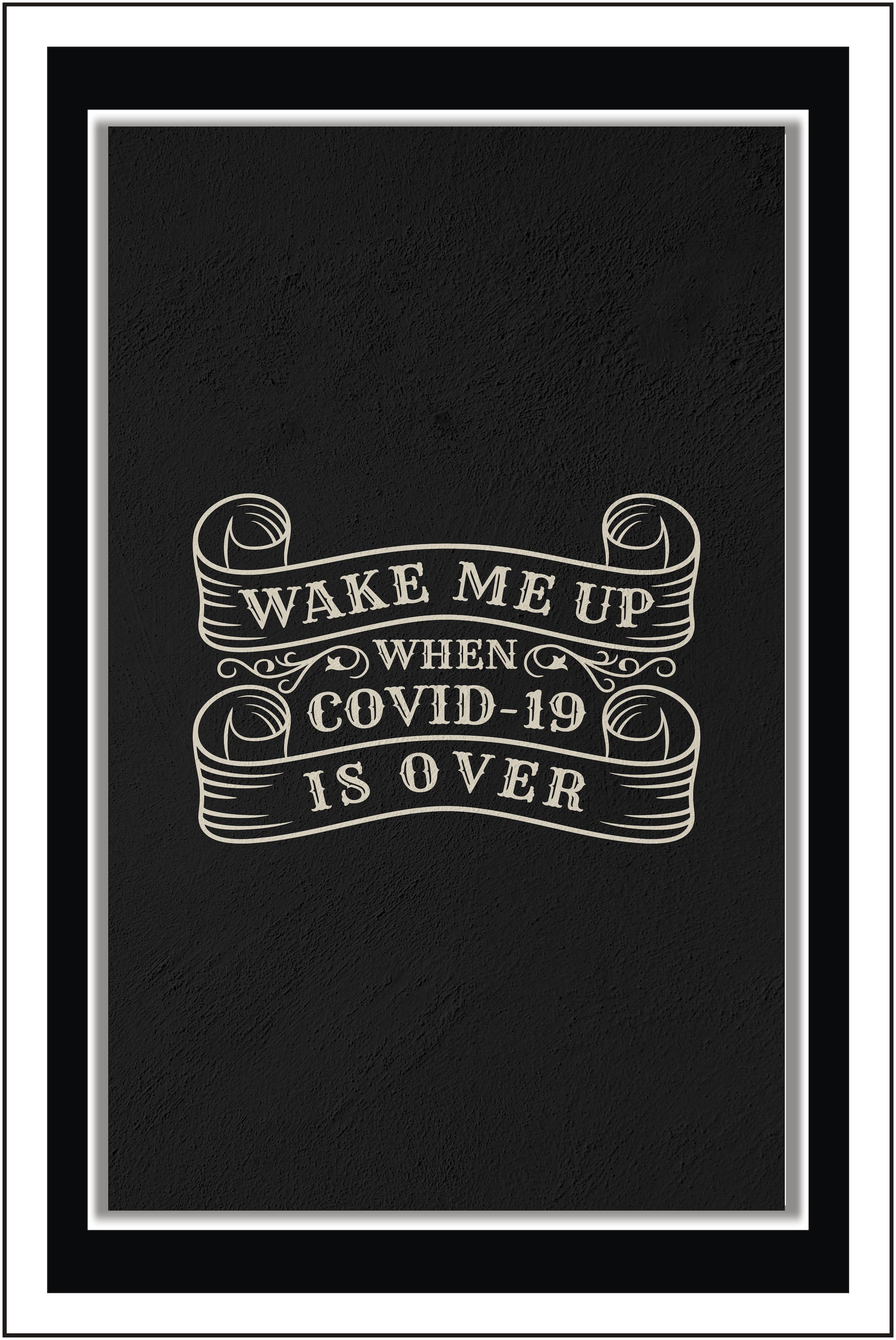 

PurvaniWake me up when covid-19 - Paper Poster Wall Sticker Print Decor Print