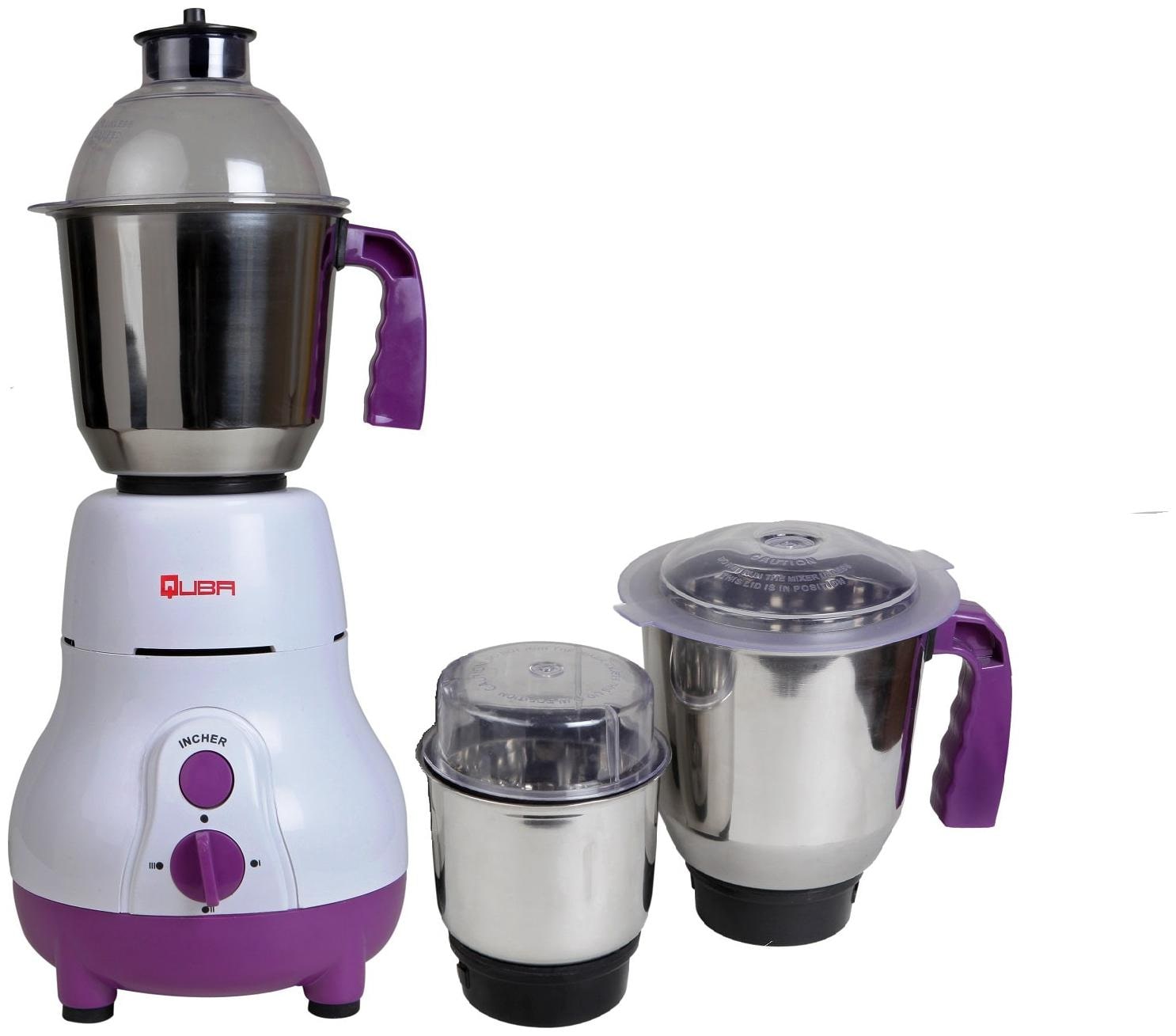 

Quba MG-104 600 Mixer Grinder ( White 3 Jars )