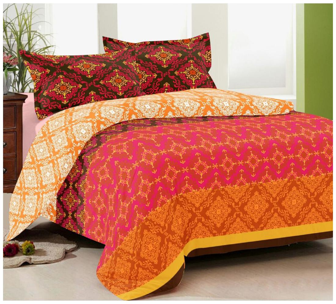 

Gifty Cotton Floral Queen Size Bedsheet 104 TC ( 1 Bedsheet With 2 Pillow Covers Pink )