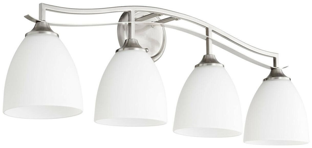 

Quorum International 5027-4-65 Jardin Bathroom Vanity Light Satin Nickel