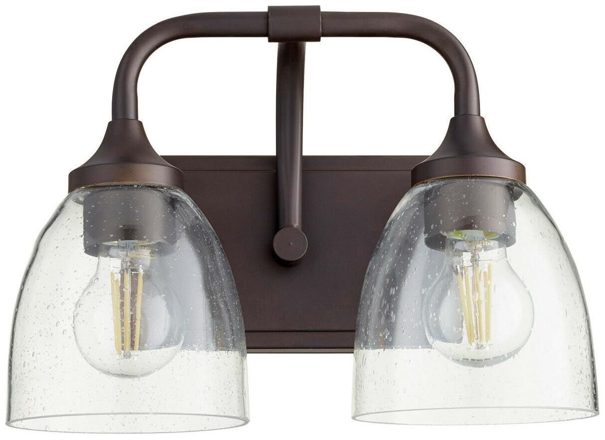 

Quorum International 5059-2-286 Enclave Bathroom Vanity Light Oiled Bronze
