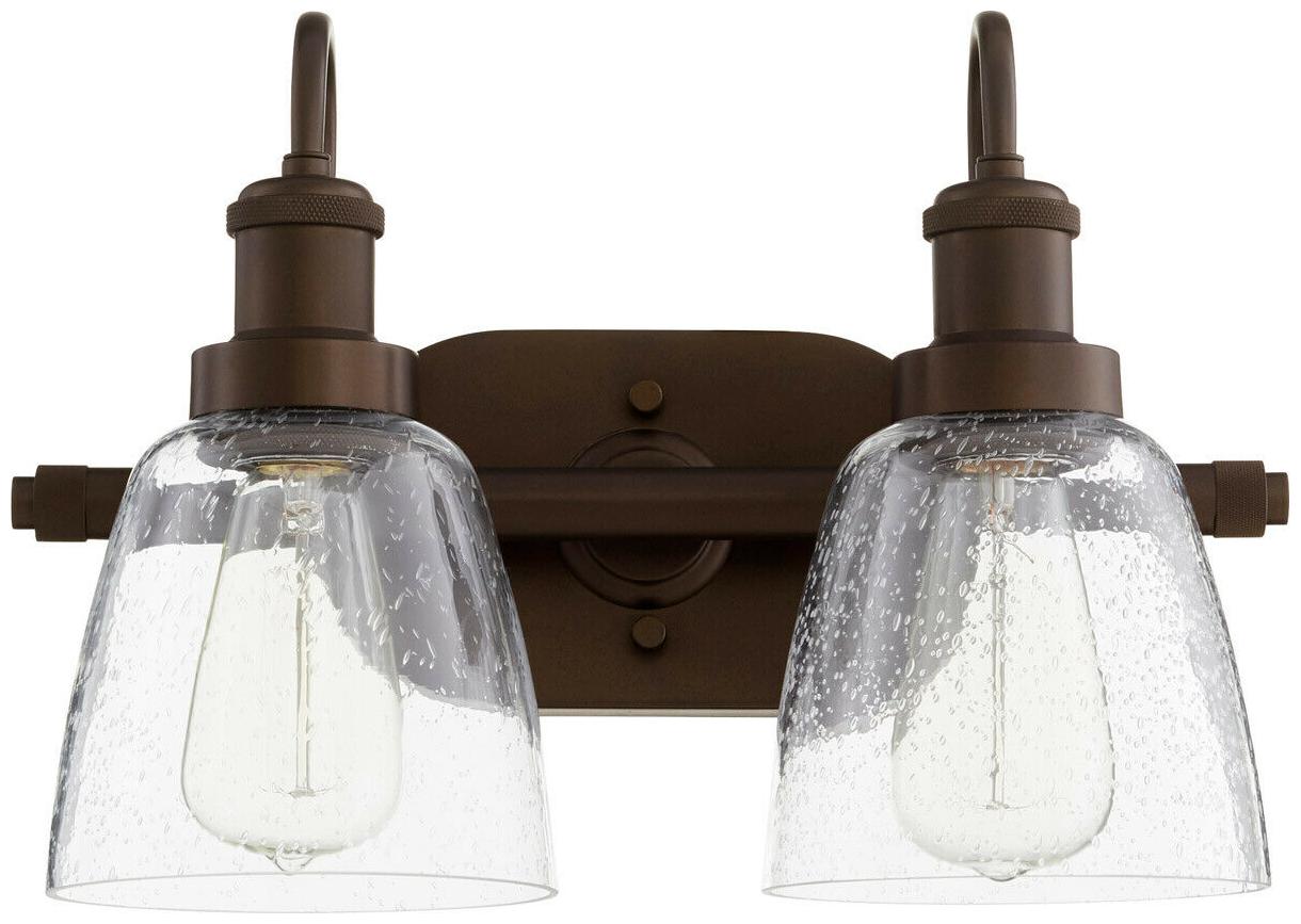 

Quorum International 508-2-86 Signature Bathroom Vanity Light Oiled Bronze