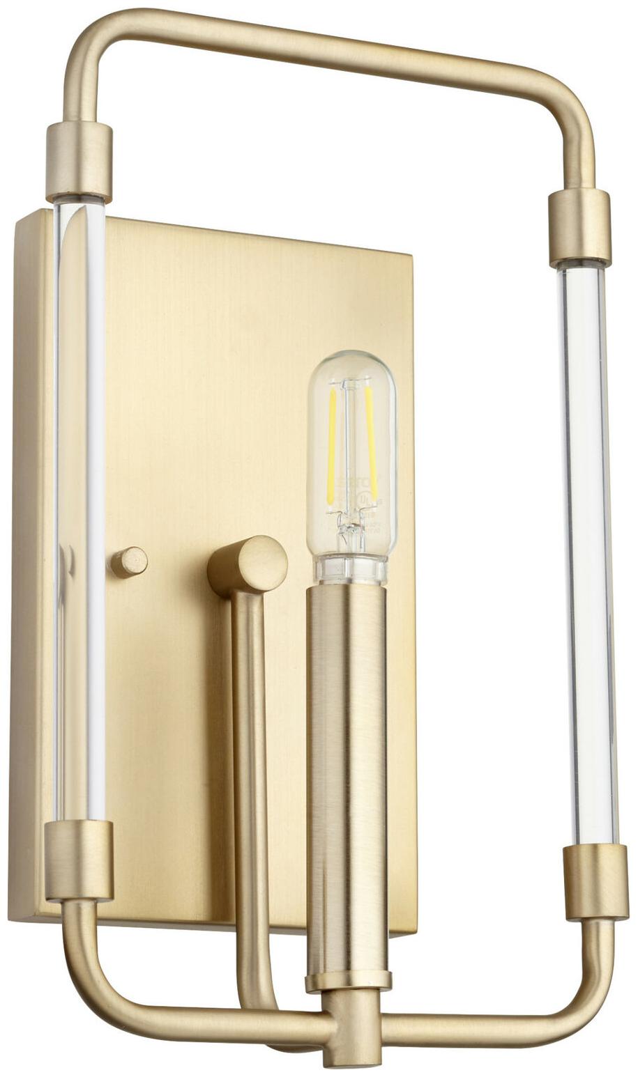 

Quorum International 5114-1 Brass Optic 11 H Bathroom Sconce
