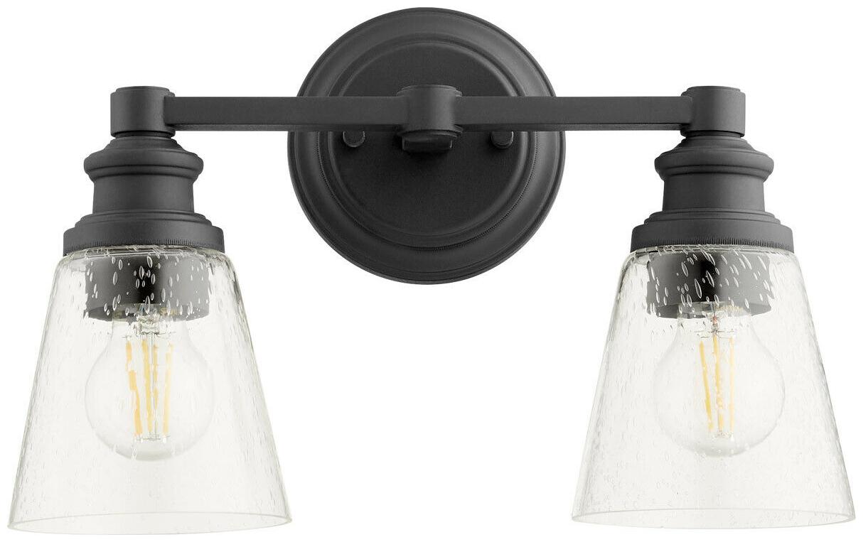 

Quorum International 509-2-69 Dunbar 2 Light 15 inch Noir Wall Sconce Wall Light