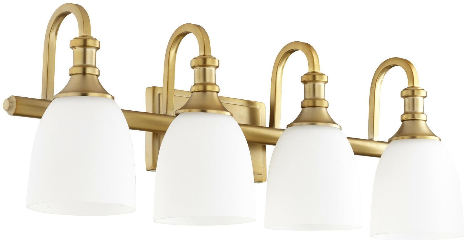 

Quorum International 5011-4 Richmond 4 Light 27-3 4 W Bathroom - Brass